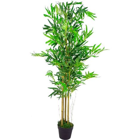 120cm Leaf Design UK Realistic Artificial Bamboo Plants / Trees