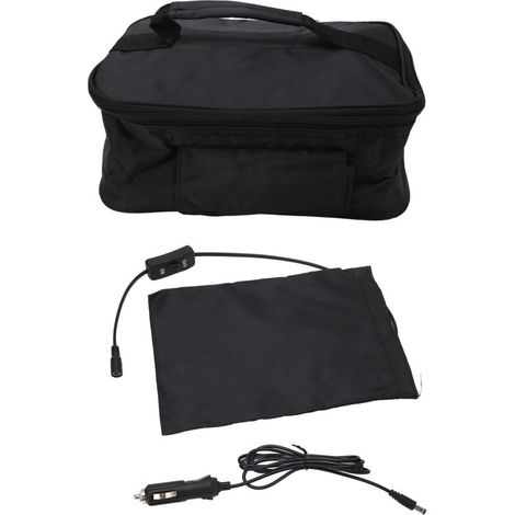 Tragbare 12-V-Auto-Mikrowelle – Schnelles Aufheizen für Reisen und Camping – Schwarz