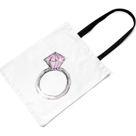 Sac Shopping - Toile De Coton - 48 X 55 Cm - Anse 30 Cm - Noir - 1 Pièce (1/3)