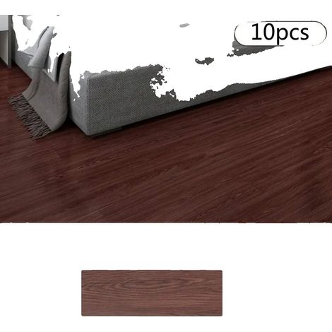 Adesivi per pavimenti, in PVC impermeabile, design moderno effetto legno, 1090-9, 10 pezzi (1/2)