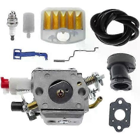 Carburateur 503283208 compatible avec les tronçonneuses Husqvarna 340, 345, 346 XP, 350, 351 et 353. Remplace le carburateur monotube Jonsered C3-EL18B (référence JXLGV). (1/5)
