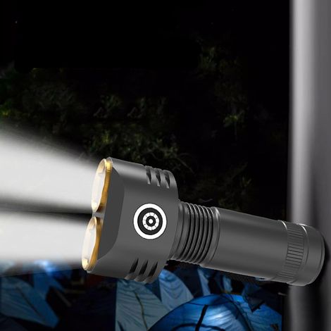 Torcia multi-LED ricaricabile – Base magnetica e clip da tasca, alta visibilità, resistente all'acqua (IPX4) Mini torcia per campeggio/avventure notturne (1/4)
