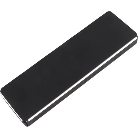 Boîtier pour disque dur SSD M.2 NGFF 10 Gbit/s SATA Clé B haute vitesse, USB 3.1, avec câble de données double tête type CA vers type C, noir (disque dur non inclus). (1/5)