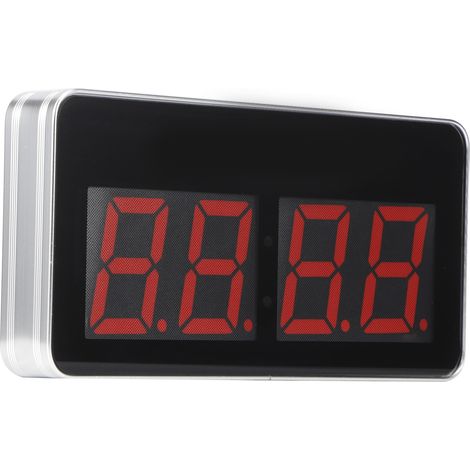 Horloge numérique lumineuse LED moderne alimentée par USB, idéale pour la maison, le salon, la cuisine ou le bureau. Prise UE 110-220 V CC (5 V). (1/5)