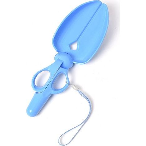 Pelle Ramasse Crottes pour Animaux à Long Manche Outil de Nettoyage Plastique Large Ouverture pour Litière de Chat et Déchets Convient Petits et Grands Bleu (1/4)