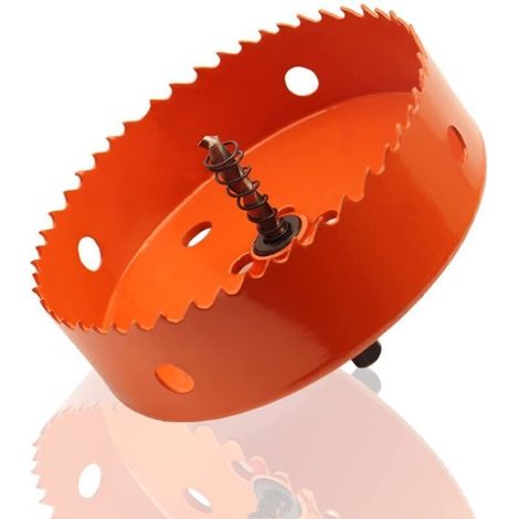 Scie cloche bimétallique HSS en acier rapide 100MM pour métal, aluminium, acier inoxydable, bois, PVC, plastique (1/5)