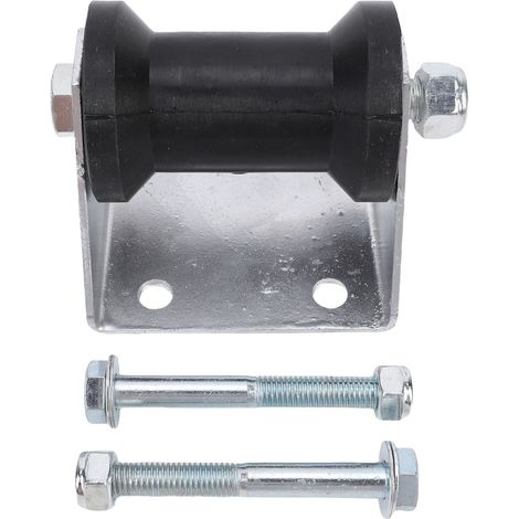 Rouleau de remorque de bateau de 4 pouces avec support de panneau, Kit d'assemblage de quille en caoutchouc pour yachts et navires