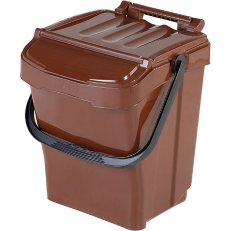 Contenitore per la raccolta differenziata dei rifiuti organici URBA PLUS 40L - marrone (1/5)