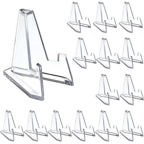 15pcs Support de Monnaie Présentoirs Chevalets de Monnaie Médaille Badge Collection étagère de Pièces Support de Téléphone en Acrylique (1/5)