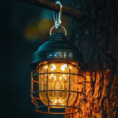 Wiederaufladbare LED-Campinglampe mit USB-Anschluss, 3 Leuchtmodi, geeignet für drinnen und draußen (Zeltbeleuchtung), ideal zum Wandern, Angeln und für andere Outdoor-Aktivitäten. Wasserdichte Campin (1/5)