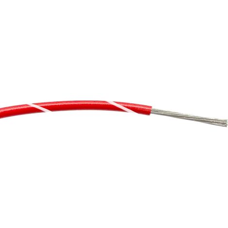 Fil électrique RS PRO BS4808 0,5 mm² 20 AWG, 1 kV c.a., PVC Rouge/Blanc, 100m ( Prix pour Bobine de 100 )