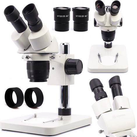 Microscopio estereosc贸pico 20-40x K10E BLANCO