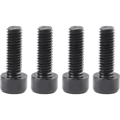 4pcs alliage d'aluminium vélo cage à bouteille d'eau boulons titulaire vis à tête creuse noir (1/5)