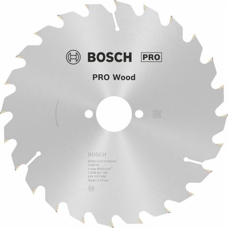 Lame de scie circulaire Bosch Optiline Wood 190x2,0x30 24Z - 2608641185