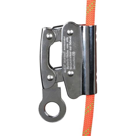 Steel Rope Gripper, Climbing Ascender Device, 16.8x 6.7cm/6.61x2.64 inches Self-Locking Rope Grab, Sturdy Anti-Fall Cable Gripper, Drop Protection for Heavy Industry (1/4)