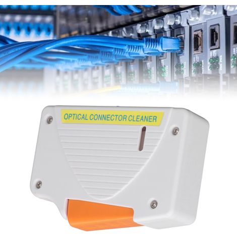 Boîtier de nettoyage de fibres optiques SC/FC/ST/LC, cassette de nettoyage, nettoyeur de fibres optiques, nettoyeur d'extrémités de cordons de brassage (1/5)