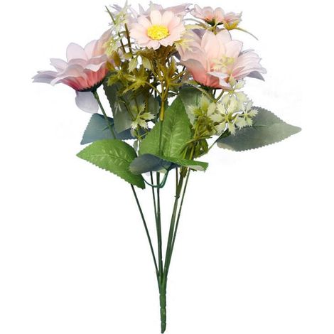Strauß aus 7 Gänseblümchen, 36 cm, hellrosa (1/3)