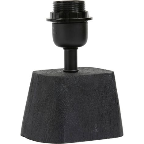 Light & Living - tischlampe - Kardan - schwarz - holz - einzelne