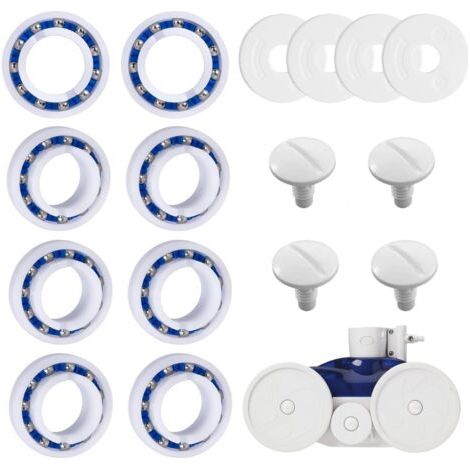 16 Pièces Kit Réparation Nettoyeur Piscine, Roulements C60, Boulons C55, Rondelles C64, Pour Polaris 180 280 (1/5)