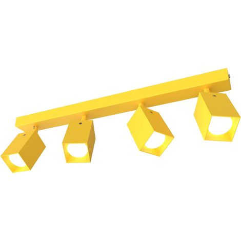LUMICOM  BRINCK Plafoniera L, 4X GU10, max 33W, metallo, giallo, L.6cm (1/2)