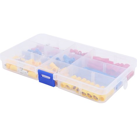 Packung mit 122 Kaltcrimp-Elektroverbindern, verschiedenen flammhemmenden Kabelschuhen, Multifunktions-Anschlussset. (1/5)