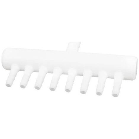 Distributeur d'air pour aquarium, 1 entrée vers 8 sorties, compatible avec les tuyaux de 4 mm et 8 mm, accessoire indispensable pour la distribution d'air dans l'aquarium.