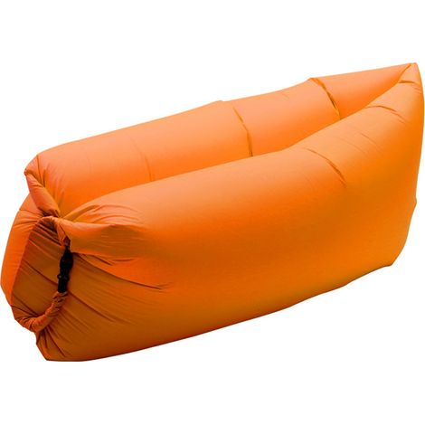 Hamac gonflable portable, étanche et anti-fuite d'air. Idéal pour le jardin, la plage, les voyages les pique-niques et les festivals de musique,Orange (1/4)