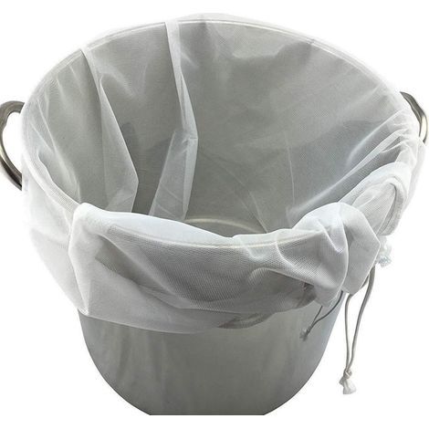 Filter Sachet - Polyester 50 Microns - Pour Brassage Bière Vin Lait Végétal Jus Confiture Yaourt Fromage - 46x40 cm - 1 Pièce (1/5)