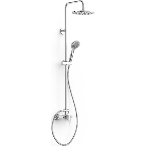 CONJUNTO DE GRIFO MONOMANDO MURAL DE 2 VÍAS PARA DUCHA