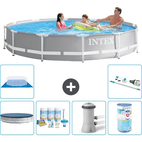 Intex Piscine Prism Frame Ronde - 366x76 cm - 7-pièces S41938 (1/5)