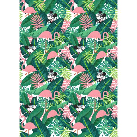 Papier peint intissé Foret Tropical de Minnie Mouse Disney 200 X 280 CM (1/4)