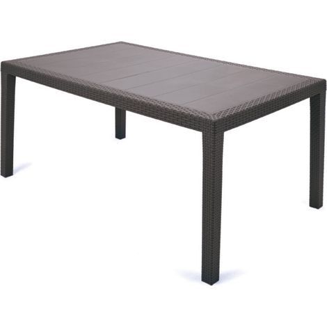 TAVOLO PRINCE cm. 150x90x72 h col. Testa di moro