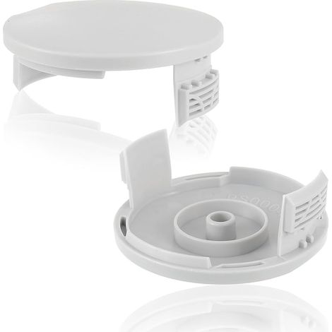 Lot de 2 couvercles de bobine pour tondeuse à gazon, couvercle de bobine de remplacement RAC122 pour coupe-bordures Ryobi RLT4027, RLT4125, RLT5027, RLT6030, RLT5127, RLT6130