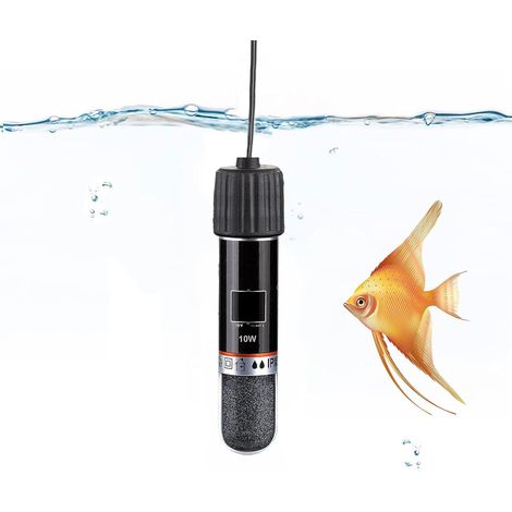 Fish Tank Heater, 10W Mini Aquarium Heater with Thermostat, Submersible USB Heating Rod for Small Fish Tanks, Turtle Tanks, Tropical Aquariums, Freshwater, Saltwater