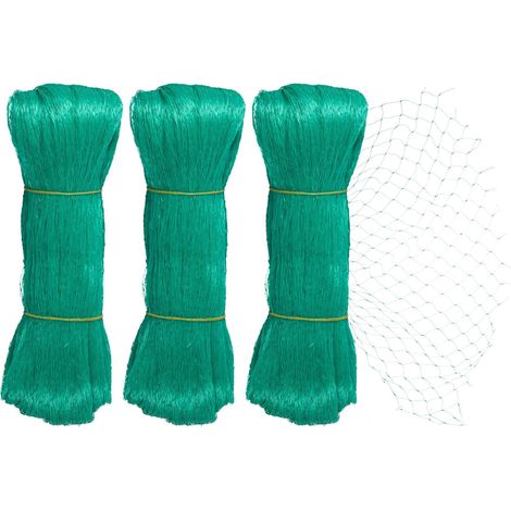 Juego de 3 redes para pajaros de malla densa