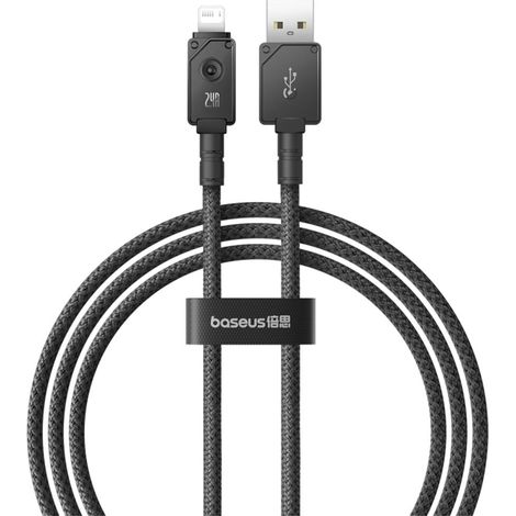 Cavo dati baseus a ricarica rapida usb - lightning 1 m - nero