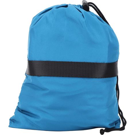 Fauteuil suspendu/lit/balançoire hamac portable à double usage pour camping, cour, couloir, extérieur, bleu (1/5)