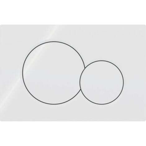 Convient pour GEBERIT SIGMA 01 Plaque de déclenchement - Convient pour réservoir d'eau UP320 / UP720 - 115.770.11.5 - Blanc (1/2)