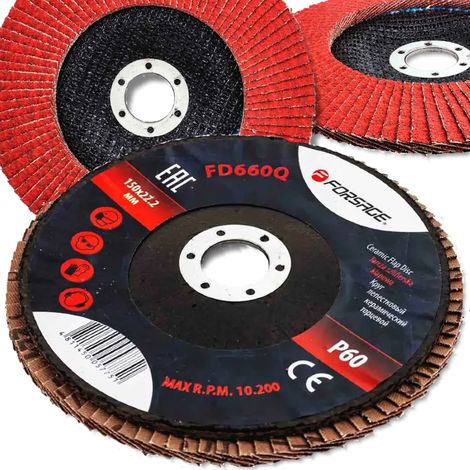 Disco de lijado FORSAGE para disco de láminas de lijado 150x22,2mm P60 (1/5)