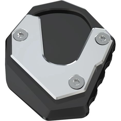 (Argent, sans logo) Compatible avec HONDA CB750, CB 750, 600, 900, CB600F, 900F, HORNET. Accessoires moto : extension de béquille latérale, repose-pied, plaque d'extension, maxpower (1/4)