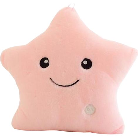 Coussin Étoile Lumineux - 40 x 35 cm - Tissu Long Peluche - Rembourrage Coton - Décoration Intérieure - 1 Pièce (1/5)