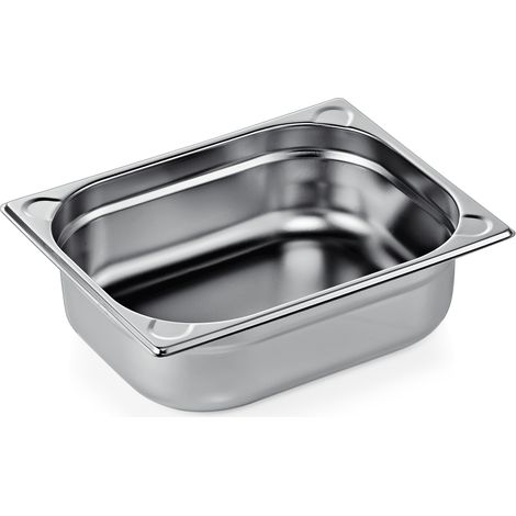Bac GN 1/2 Inox Coins Gaufrés 6,5 L P 100 mm - Was Germany