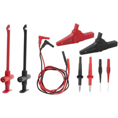 Kit de fils de Test multimètre, pince Crocodile, sonde fiche banane pour réparation électronique JT8001-1 (1/4)