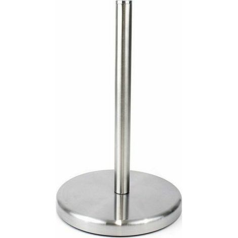 soporte papel de cocina especial para rollos grandes acero inoxidable 20,5x33 cms quttin