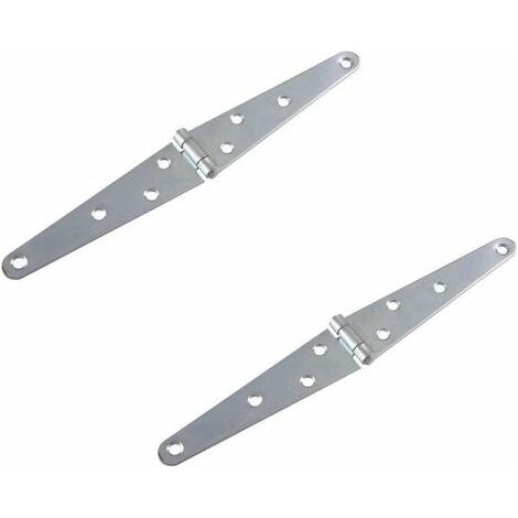 2x charnière penture double 150 mm acier porte portail volet bois bricolage (1/2)