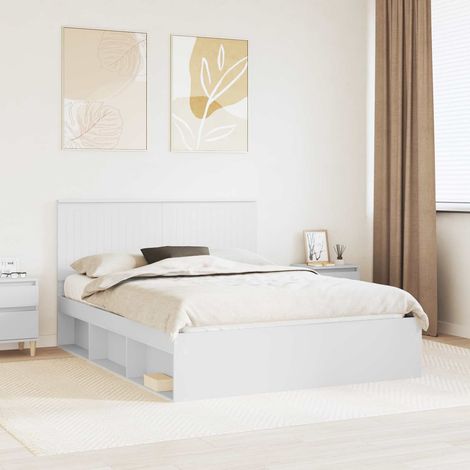 Estructura de cama 150 x 200 cm Madera de pino macizo