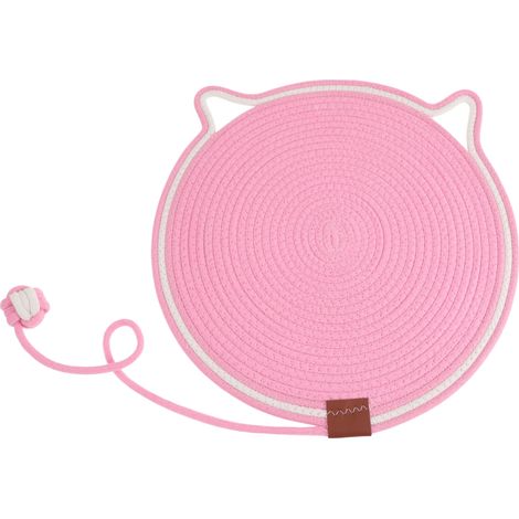 Tapis Griffoir pour Chat en Forme d'oreille Rose 1pc (1/5)