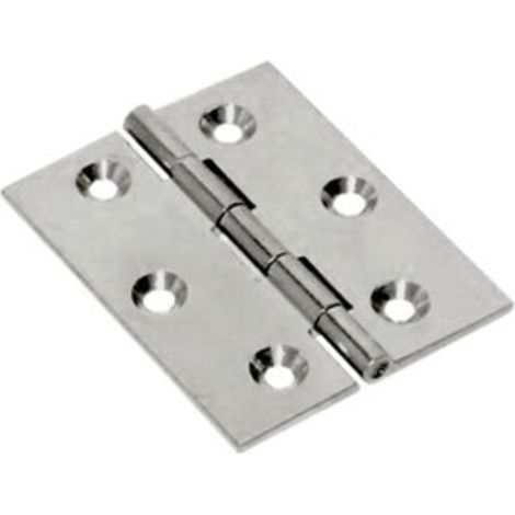 24 x CERNIERA FRESATA PIANA NICHEL SATIN 50X40 MM