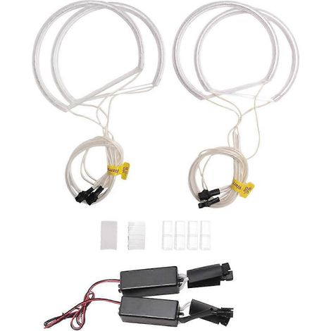 4x CCFL Angel Eye Halo LED-Ringlicht, weiß, ohne Projektor, für BMW E46 3er