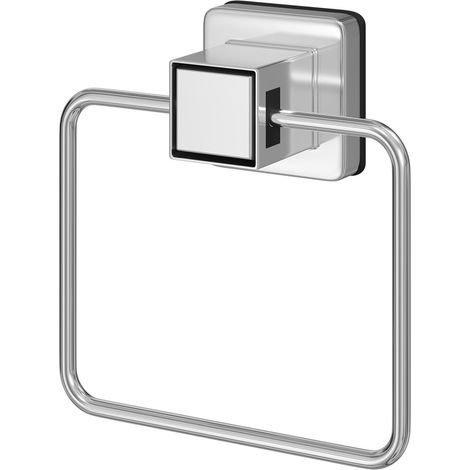 Showerdrape Pushloc Stainless Steel Suction Wall Mounted Towel Ring (1/5)
